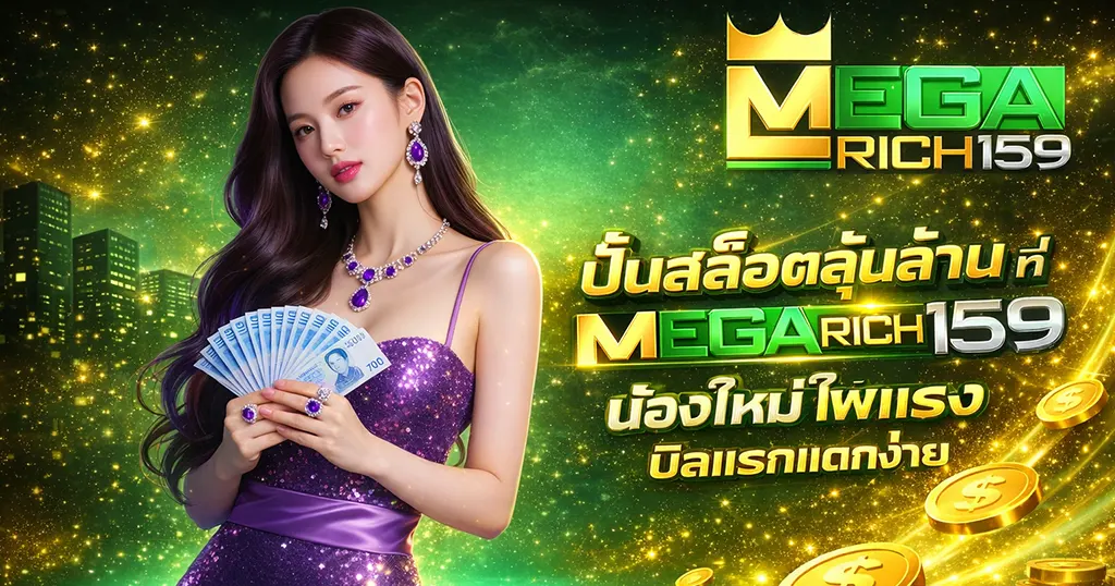 ปั่นสล็อตลุ้นล้าน เว็บสล็อตคาสิโน MEGARICH159 บิลแรกแตกง่าย